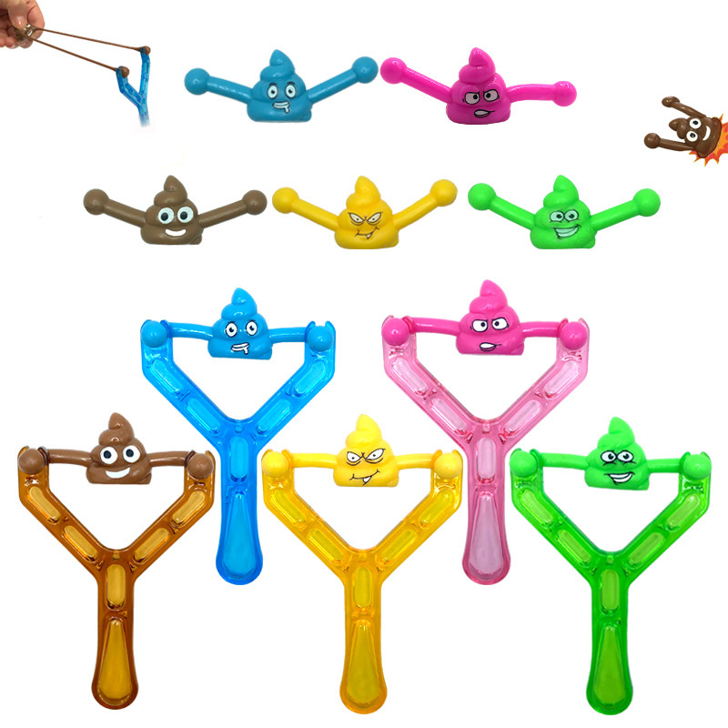 Kids Outdoor Climbing Frame - 3個入り クリエイティブで面白いカタパルトうんちスリングショット いたずら 減圧おもちゃ カジュアルトイ 可愛くて楽しい