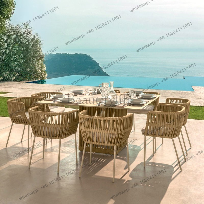 Kids Outdoor Furniture Set - LJYナチュラルモダンガーデン家具セット キッズビーチガゼボガーデン家具セット ラタンアームチェアラウンジセット ガーテン屋外家具