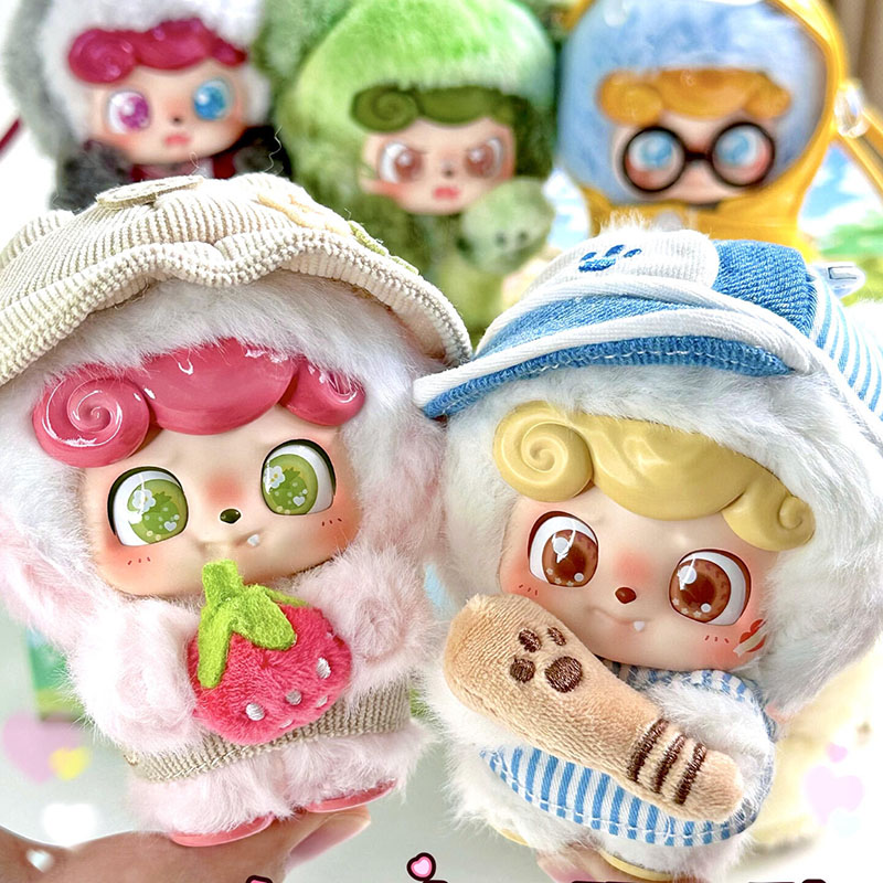 Q Kids Outdoor - 新しいQ.Kidビニールフェイスブラインドボックス - アウトドアアクティビティシリーズぬいぐるみミステリードールバッグキーホルダーデコレーションペンダント、トレンディなおもちゃギフト