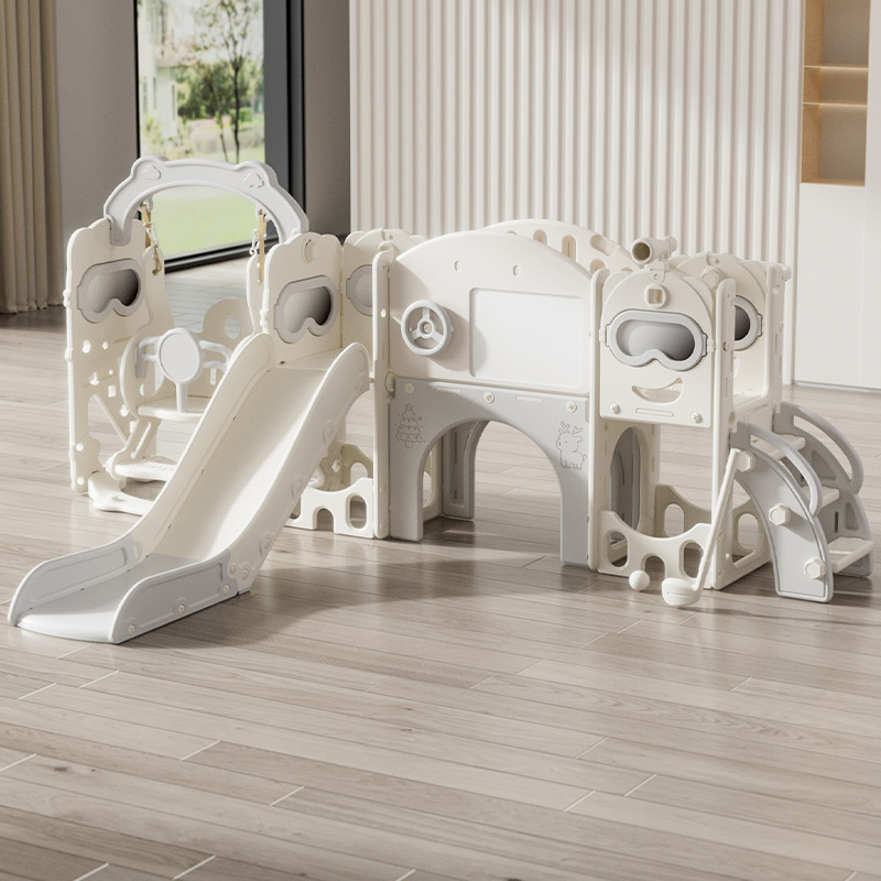 Kids Outdoor Climbing Frame - 家庭用屋内滑り台セット 赤ちゃん幼児用おもちゃ 0～6歳向け 子供用滑り台セット 小型クライミングフレーム付き 頑丈な折りたたみ式収納
