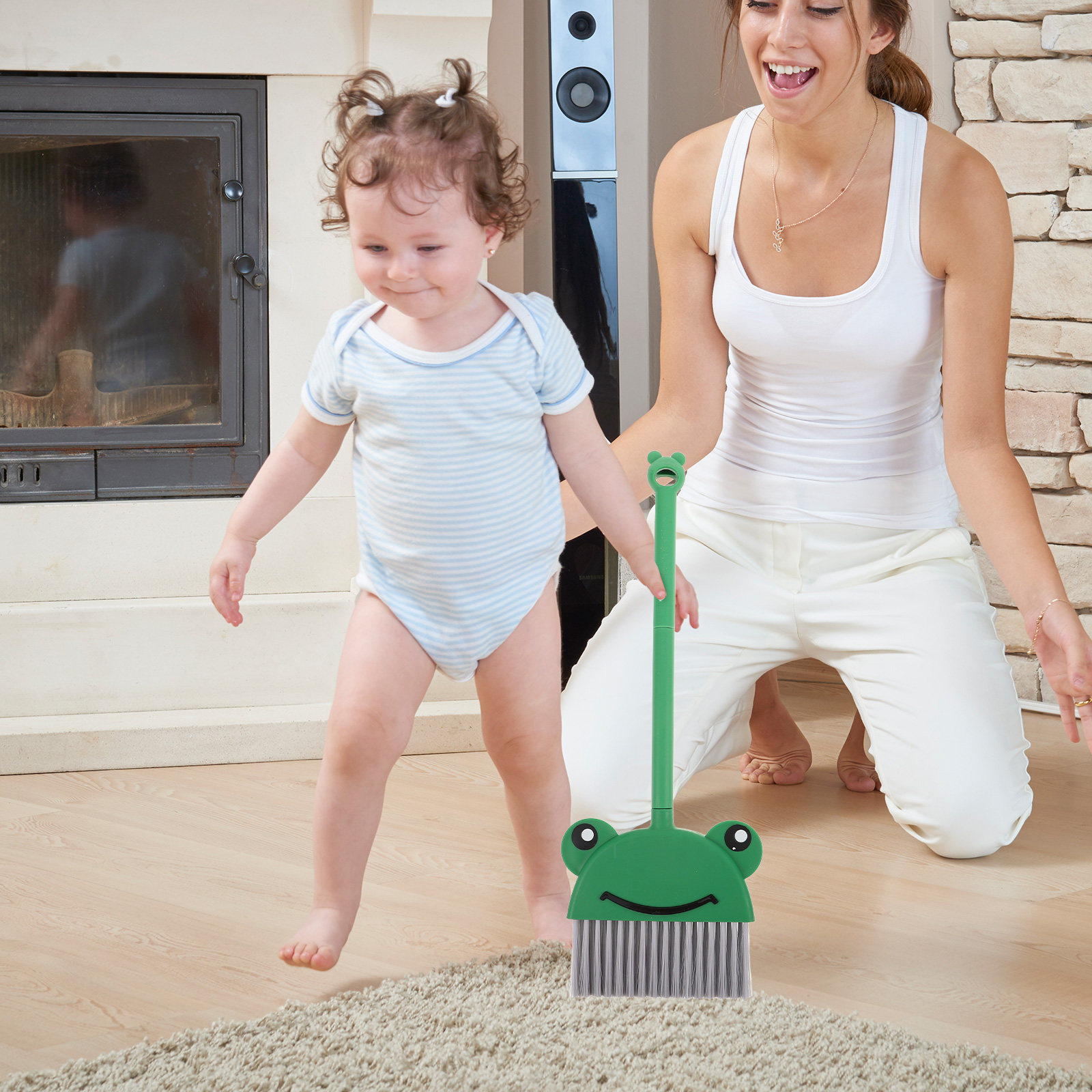 1セットの子供用ほうきとちりとりセット。かわいいデザインで、 - Kids Outdoor Broom のレビューと価格