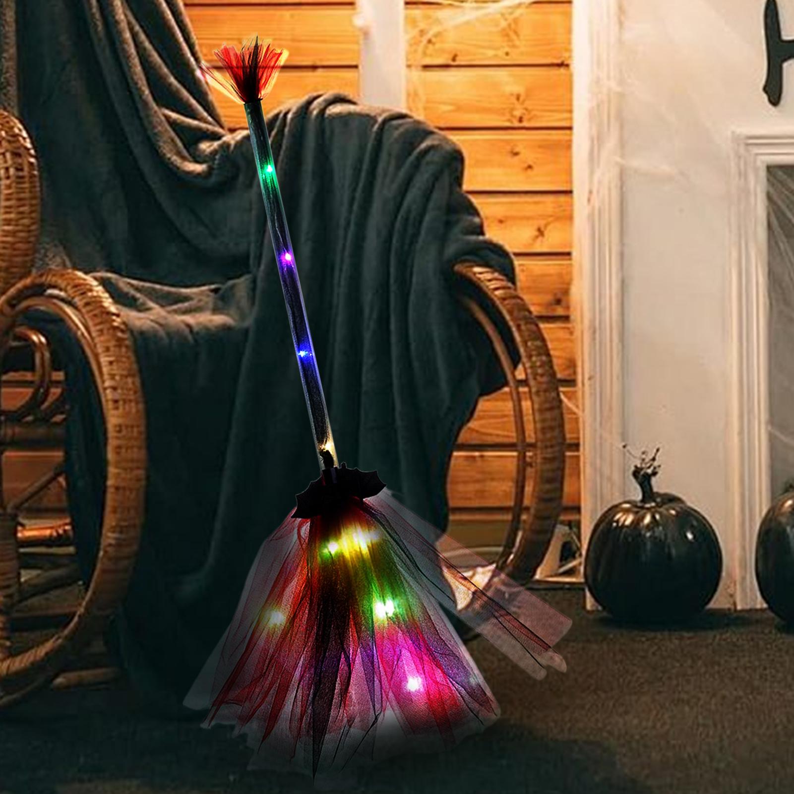魔女のほうき 電池式 面白い装飾用コスチュームアクセサリー  - Kids Outdoor Broom のレビューと価格
