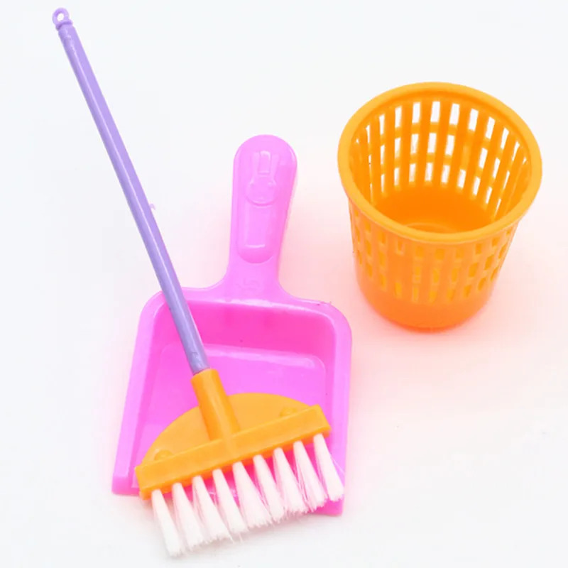 9 個ミニチュアドールハウスクリーニング用品ミニバケツモップ - Kids Outdoor Broom のレビューと価格
