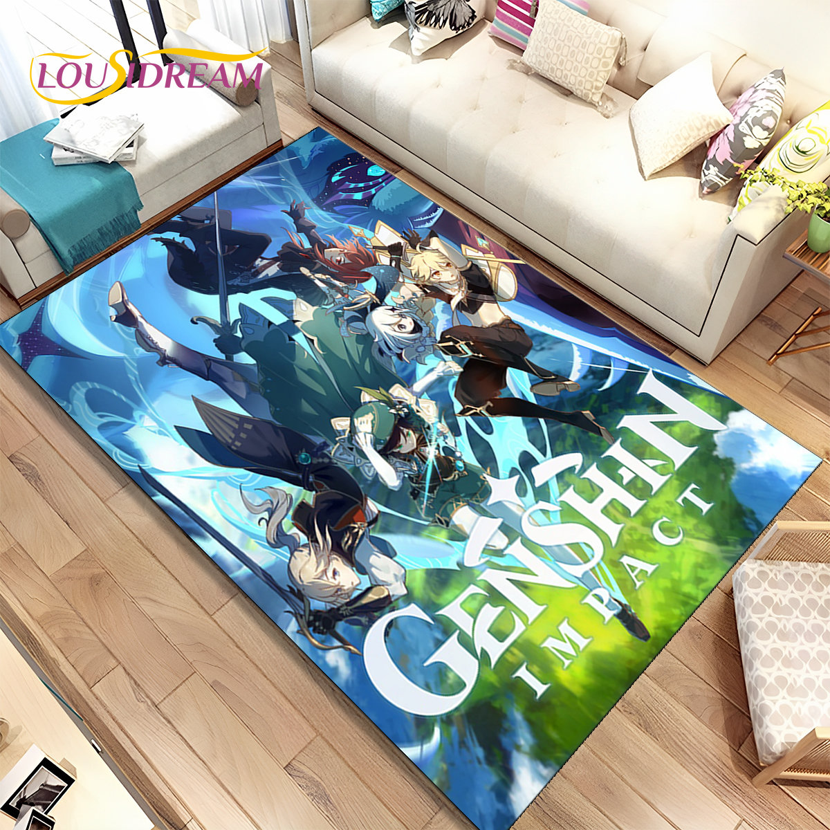 Genすねインパクト漫画ゲームエリアをラグするカーペット家の - Kids Outdoor Area のレビューと価格