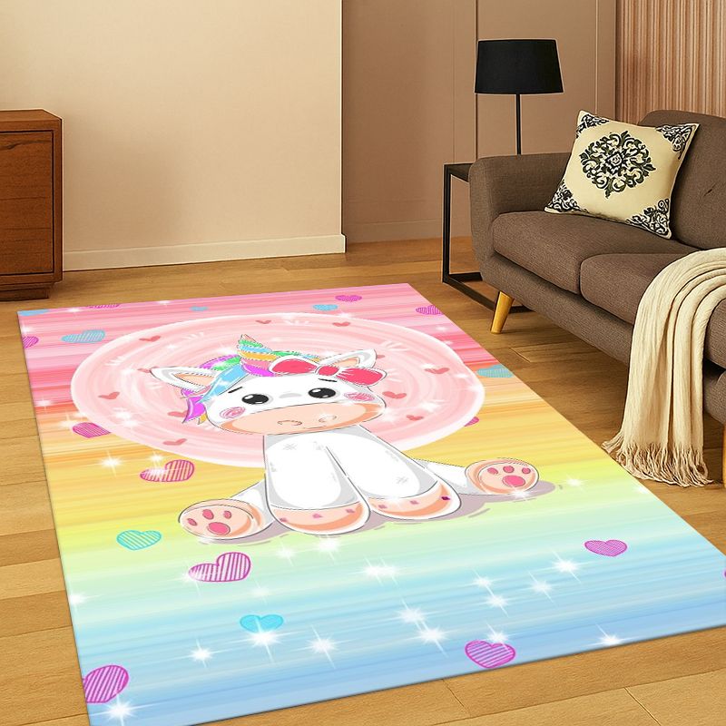 ドリームユニコーンかわいい漫画の女の子カーペットラグ寝室リビ - Kids Outdoor Area のレビューと価格