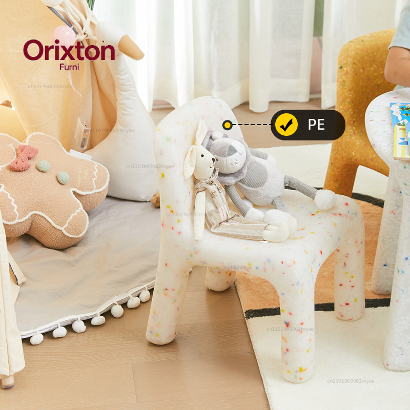 子供用学習机と椅子セット、背もたれ付き、かわいいロースツール - Kids Outdoor Furniture Set のレビューと価格