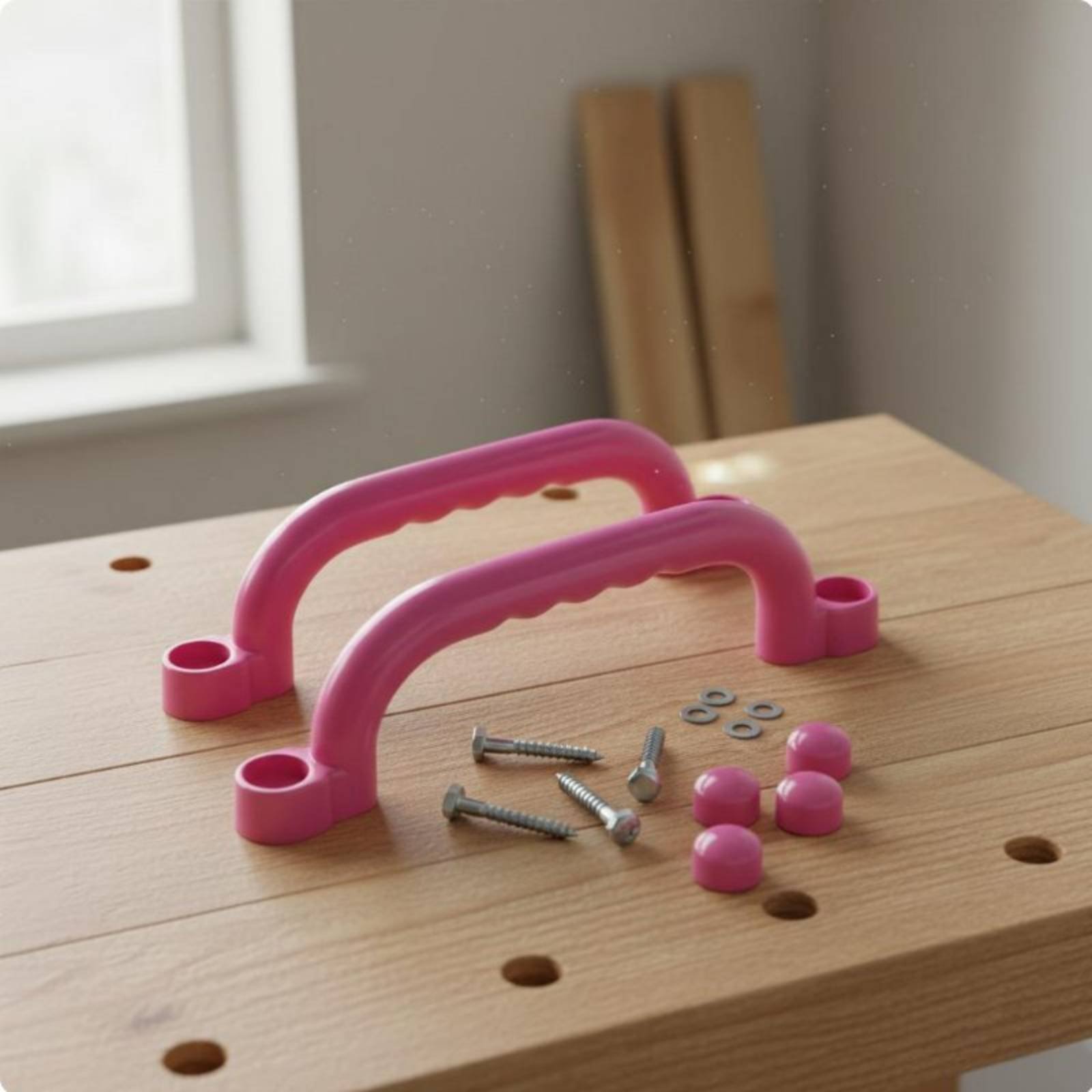 2個入りクライミングフレームハンドル、滑らかなエッジ、子供用 - Kids Outdoor Climbing Frame のレビューと価格