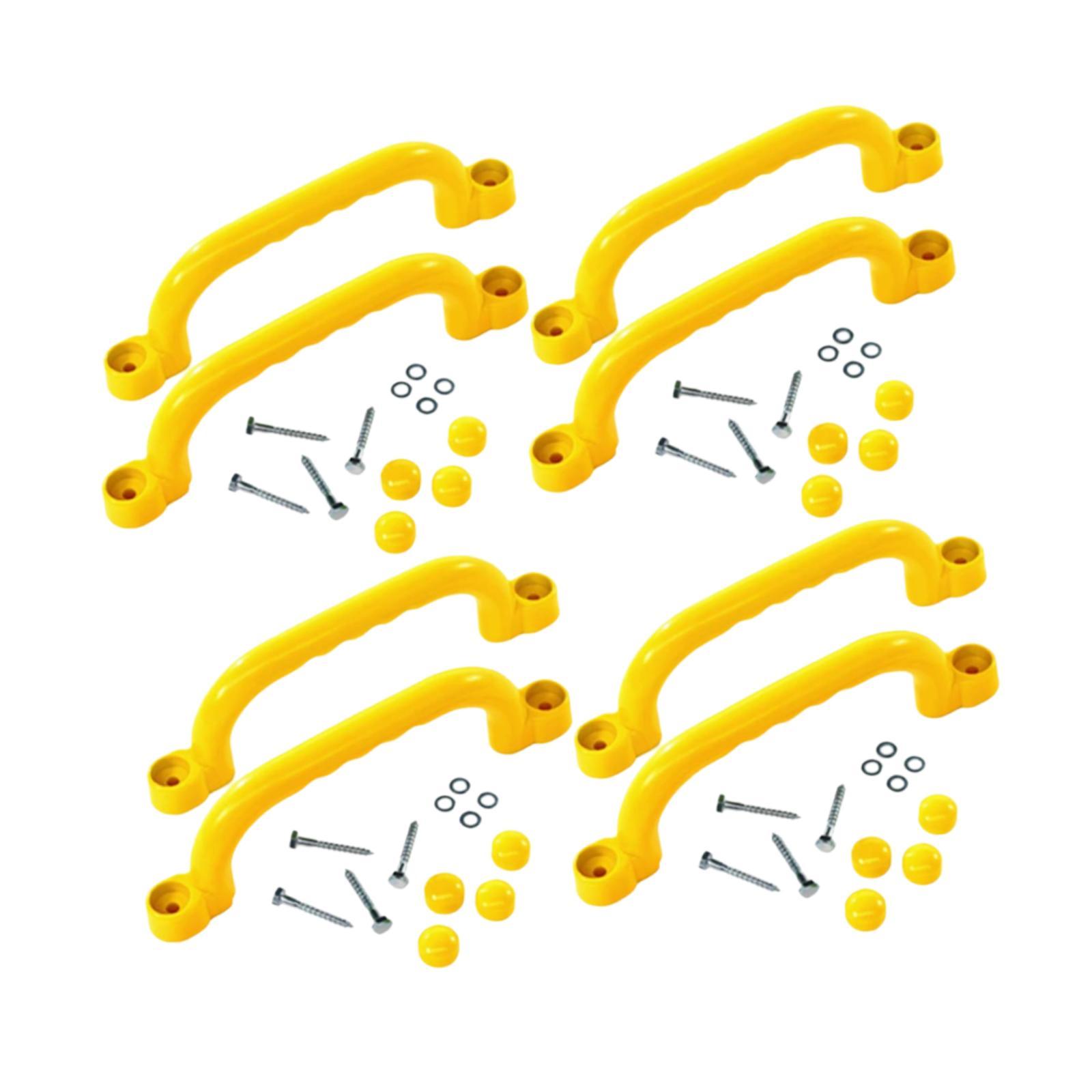 8ピースクライミングハンドル屋外プレイセット子供用遊び場アク - Kids Outdoor Climbing Frame のレビューと価格
