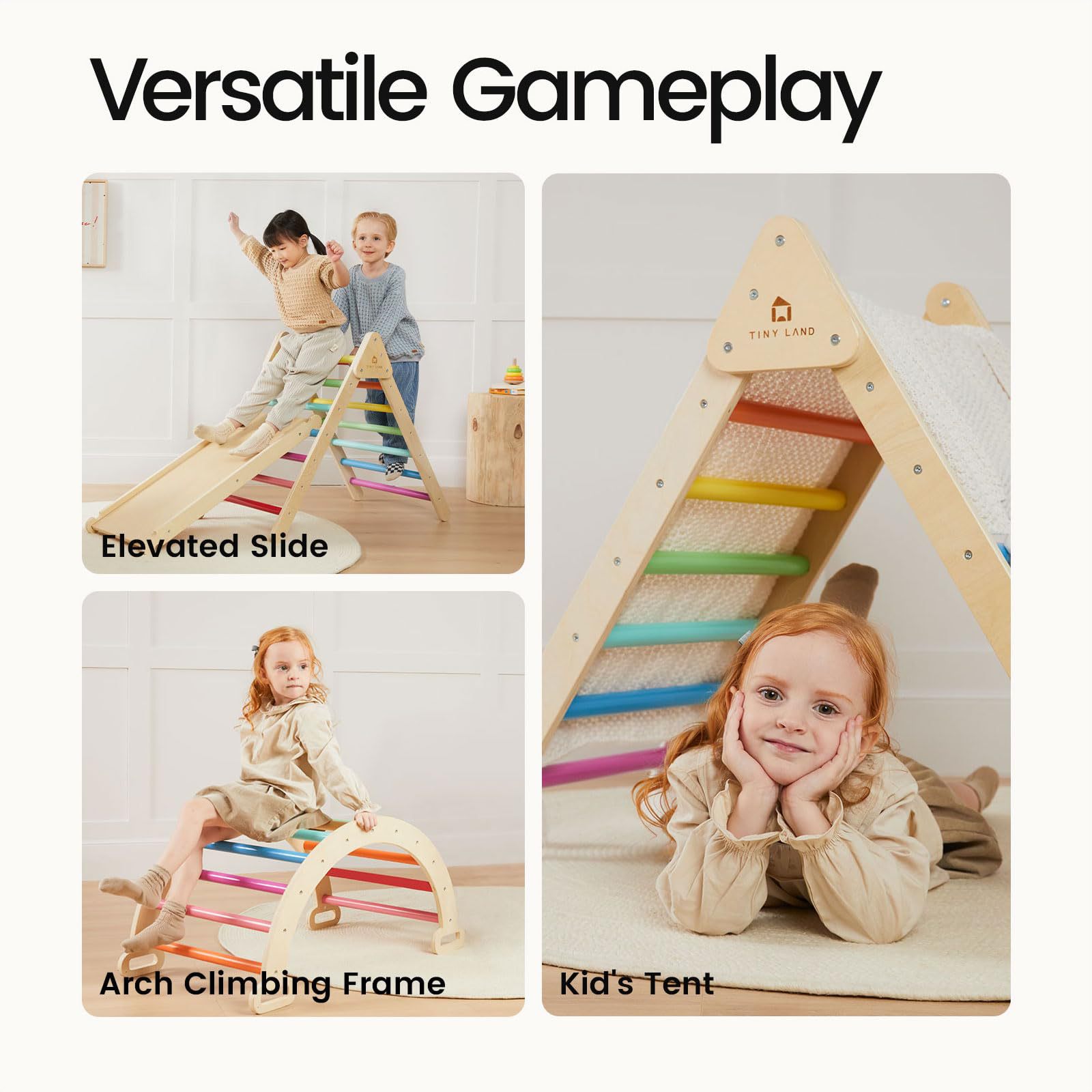 木製多機能クライミングフレーム 子供用感覚スポーツトレーニン - Kids Outdoor Climbing Frame のレビューと価格