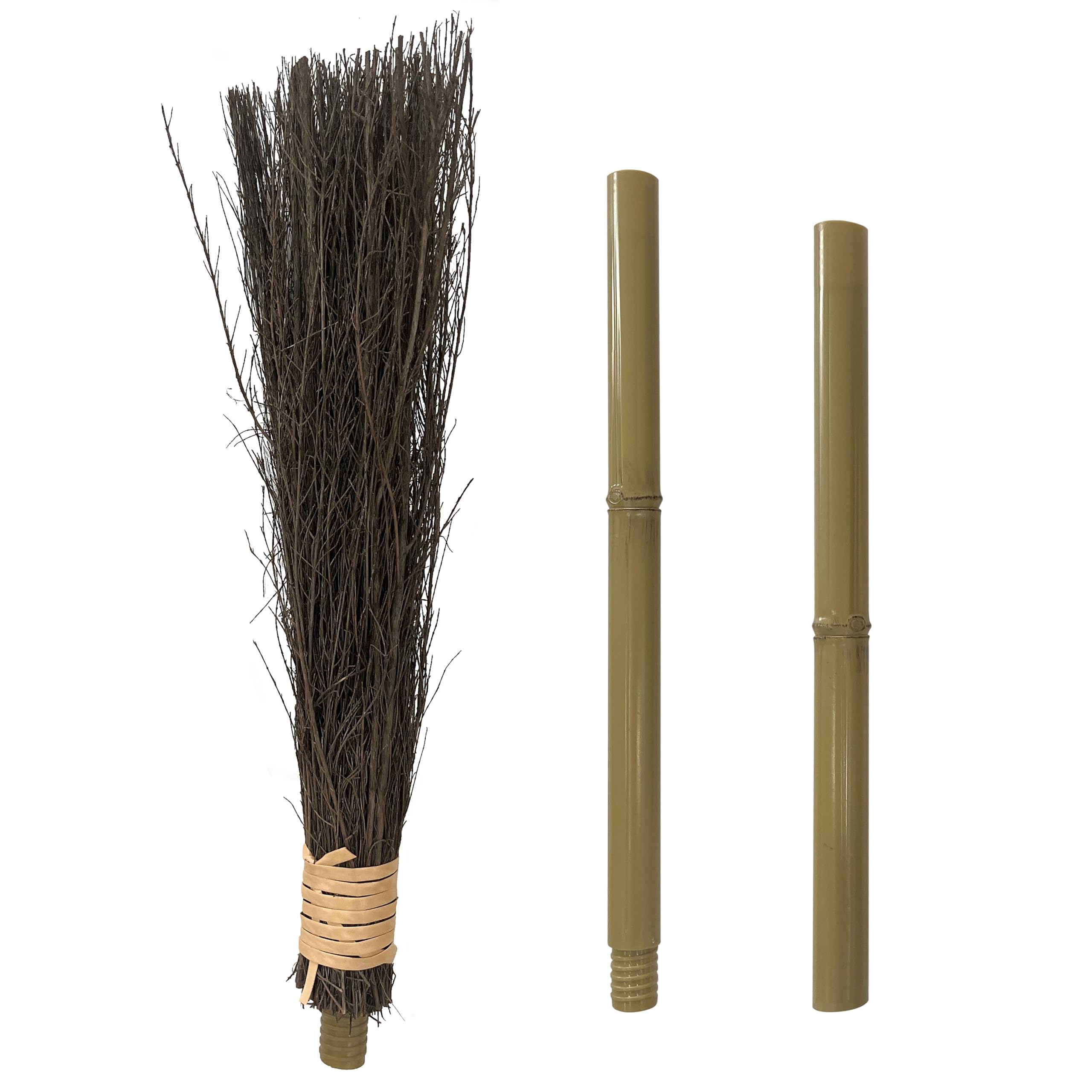 カンガルー 40インチ バンブー製魔女のほうき 子供、ティー - Kids Outdoor Broom のレビューと価格